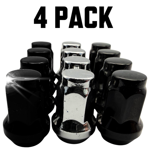 4 Pack 3/8-24 Tapered Acorn Colored Polaris RZR Ranger Lug Nuts