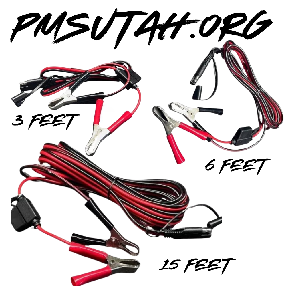 Alligator Clip Battery Charger Cord Cable Plug In Adaptor Tender Quick Disconnect ATV UTV SXS - PMSUTAH