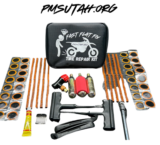 Large Fast Flat fix Tire Tube Repair Kit for ATV Motorcycle UTV - PMSUTAH