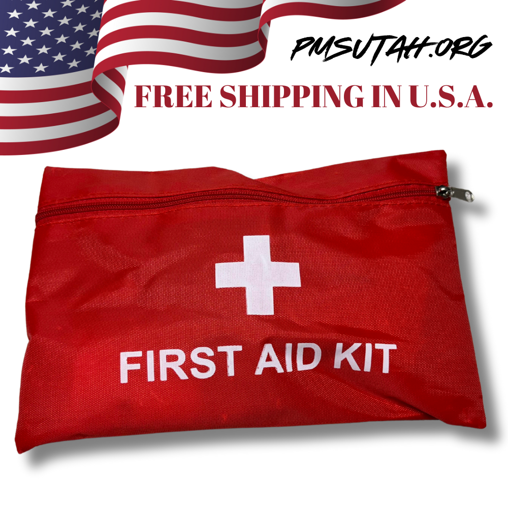 Small First Aid Kit Med Pack Medical Emergency Trauma Bag Survival Box Pouch - PMSUTAH