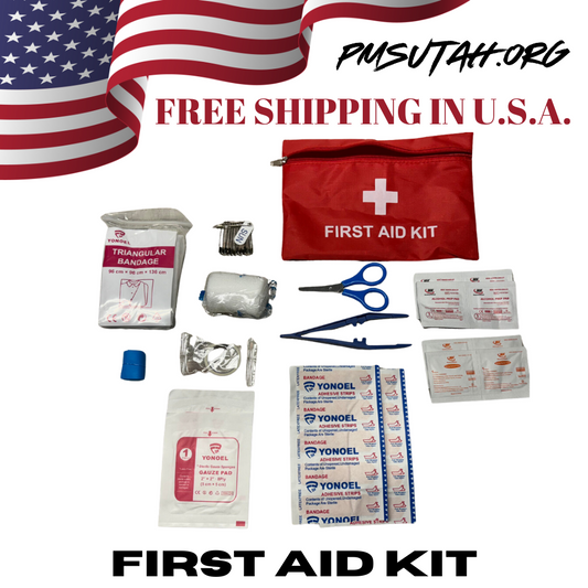 Small First Aid Kit Med Pack Medical Emergency Trauma Bag Survival Box Pouch - PMSUTAH