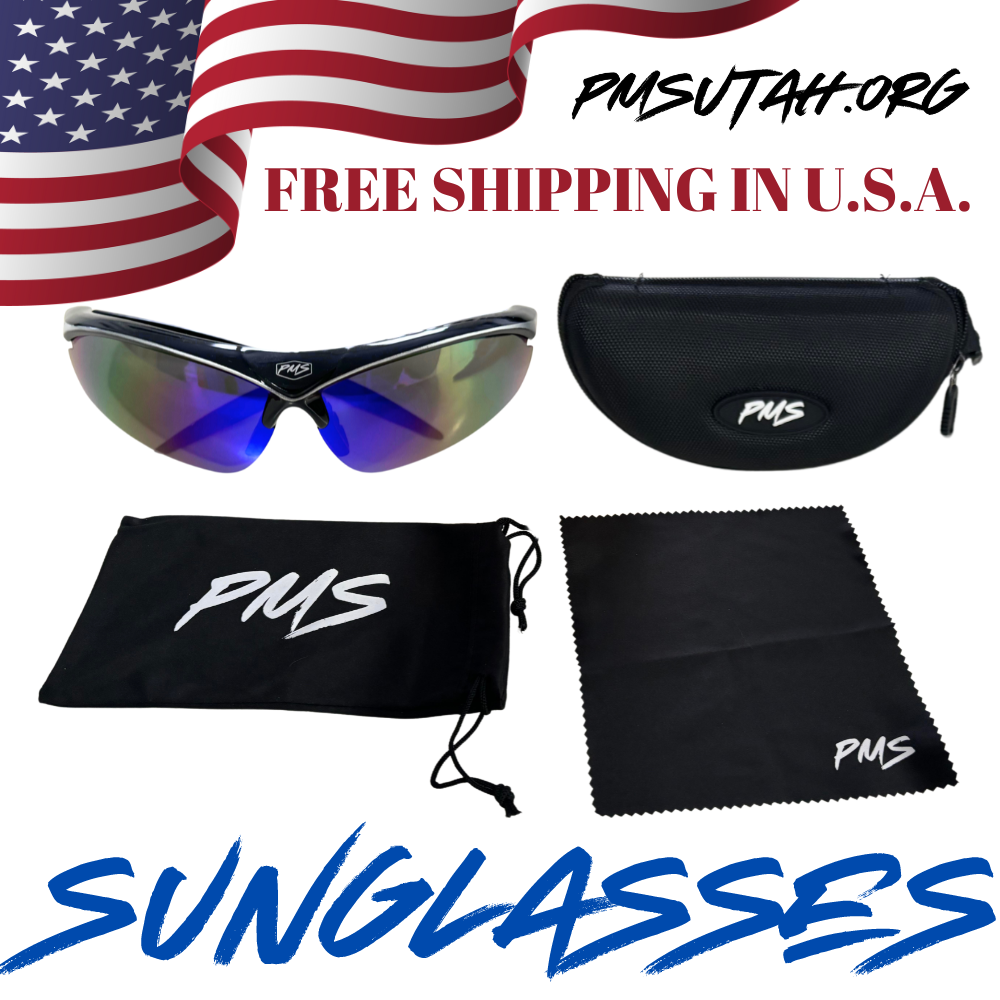 PMS Blue, Purple, & Green Sport Sunglasses Shades Riding Outdoor Cycling Baseball - PMSUTAH