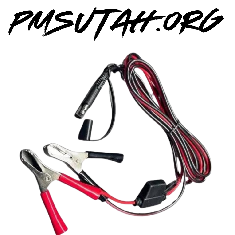 Alligator Clip Battery Charger Cord Cable Plug In Adaptor Tender Quick Disconnect ATV UTV SXS - PMSUTAH