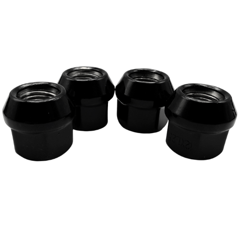4 Pack M12x1.25 Open End Spline Chrome ATV UTV Lug Nuts