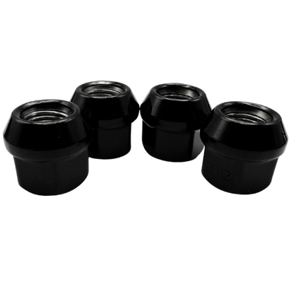4 Pack M12x1.25 Open End Spline Chrome ATV UTV Lug Nuts