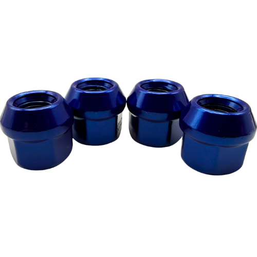 4 Pack M12x1.25 Open End Spline Chrome ATV UTV Lug Nuts