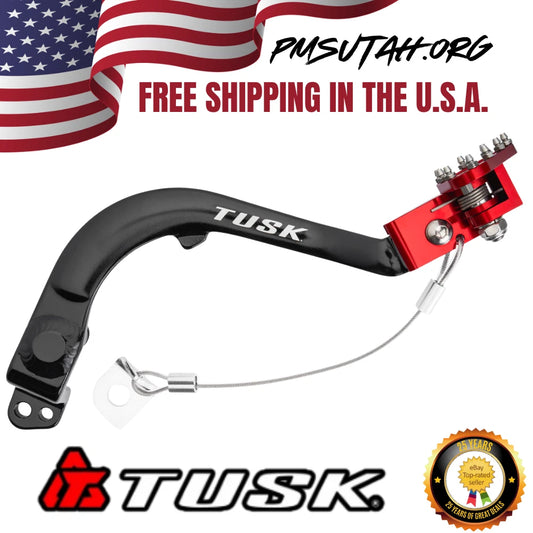 Tusk 1392080066 Brake Pedal Red