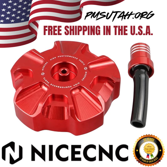 NICECNC red aluminum fuel tank cap for Beta RR models MPN H-1221022603